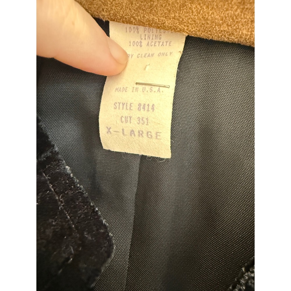 Saddle Ridge Vintage Velvet Western Jacket Black Southwestern Embroidered XL - Picture 4 of 6